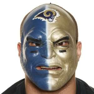    St. Louis Rams Navy Blue Gold Fan Face Mask