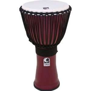  Toca Freestyle II Rope Tuned Djembe with Bag, 14 inch Deep 