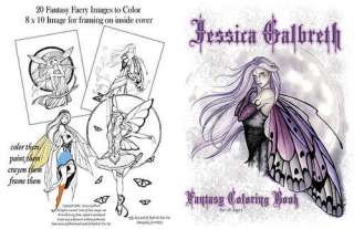 Jessica Galbreth Fantasy Fairy Coloring Book  