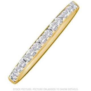 14KT LADIES YELLOW GOLD BRILLIANT CUT DIAMOND WEDDING ANNIVERSARY RING 