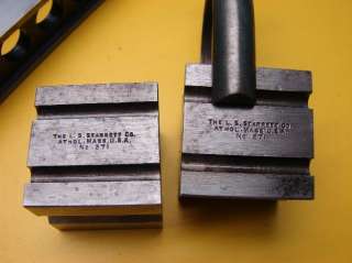 STARRETT MACHINIST V BLOCK NO. 271 CLAMP TOOL LOT  