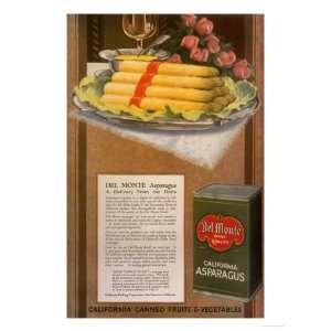  Del Monte, Asparagus, California Vegetables, USA, 1920 