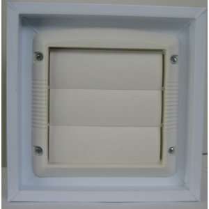  White Hooded Dryer Vent 8 X 6 X 3 1/8