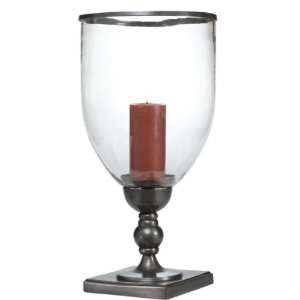 21.5 Bell Shape Glass Hurricane Pillar Candle Holder  