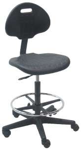 Class 100 Cleanroom Laboratory Industrial Polyurethane Chair / Stool