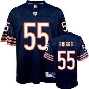 Lance Briggs #55 Chicago Bears Replica NFL Jersey Navy Blue Size 54 