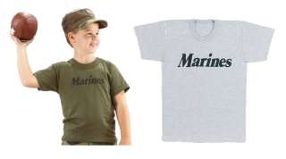Marines Kid Boot Camp Tee USMC Exercise Training Tshirt  