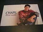 CHAPS RALPH LAUREN CLOTHING MODEL 1997 MAG AD PINUP  