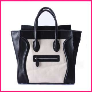 Gossip Girl Real Leather Luggage Tote Smile Bag Handbag  