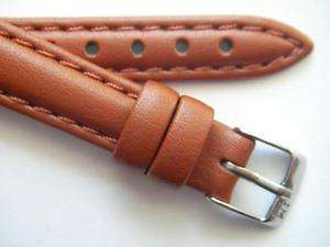 Morellato brown plain leather watch band 12 mm  
