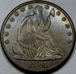   Liberty Half Dollar AU++ Very Nice Color and Surfaces, NICE COIN