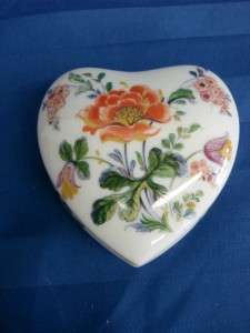 New Vintage Limoges France Floral Heart Jewelry / Trinket Box_Fast 