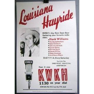 Hank Williams Sr. Louisiana Hayride Poster   Rare/numbered
