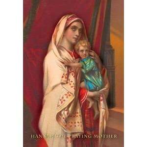  Vintage Art Hannah, The Praying Mother   03929 9