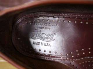 Vtg BASS Leather Moccasin Penny LOAFERS USA 10.5 M 44.5  