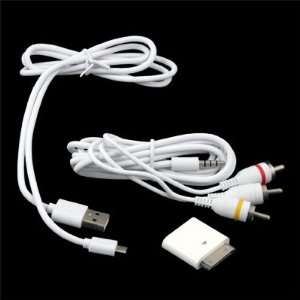  AV Adapter + Sync Composite Cable for Apple iPad iPhone 