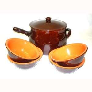   Stew Soup Pot Set in Chocolate Heat Diffuser None