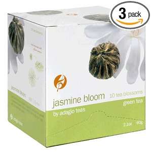 Adagio Teas Loose Blooming Green Tea, Jasmine Bloom, Overwrapped Teas 