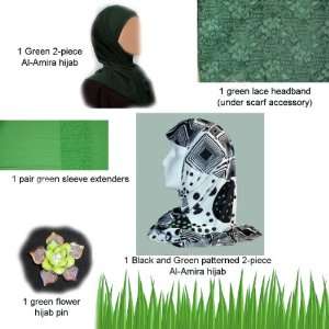  Going Green Hijab and Hijab Accessories Multi Pack 