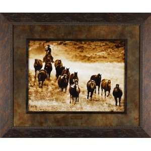 Fresh Feed David Stoecklein 36x30 Gallery Quality Framed Western Horse 