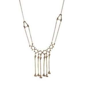  New Low Luv by Erin Wasson Gold Bone Fringe Necklace 