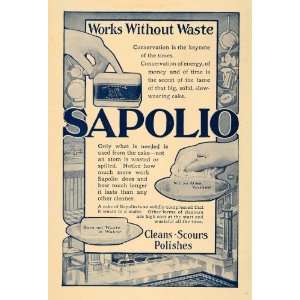  1911 Ad Sapolio Soap Household Cleaning Products Polish 