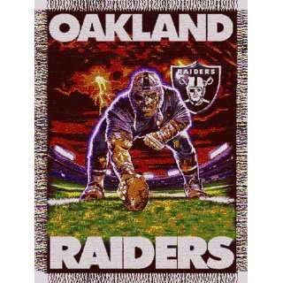  Oakland Raiders NFL 48x60 3 Point Stance Throw Blanket 