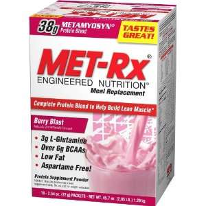  Met Rx Meal Replacement Protein Supplement Powder Berry 