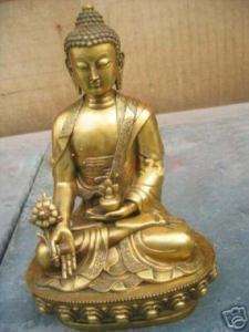Tibet Tibetan brass Medicine Buddha Statue  