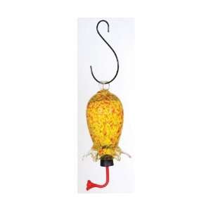  Yellow/Red Cylinder Hummingbird Feeder 