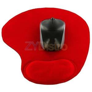 Red Wrist Comfort Mouse Mice Pad For Optical Trackball Mouse New 