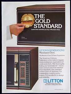 1983 Litton Generation II Microwave Oven Magazine Ad  