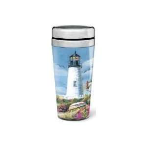   Nautical Lighthouse Retreat Travel Coffee Mug