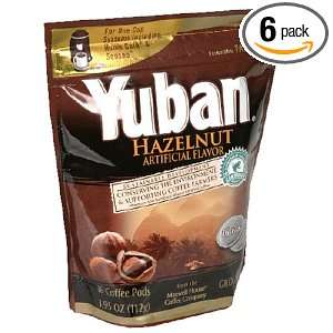 Yuban Coffee Pods Hazelnut, 16 Count (Pack of 6)