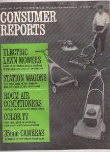 Consumer Reports, 1965 June, Lawn Mowers,Station Wagons,35mm Cameras 