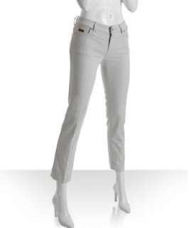 Gucci ice grey denim ankle length straight leg jeans   up to 