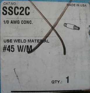 New Cadweld SSC2C Exothermic Mold 1/0 AWG Conc, 45 W/M  