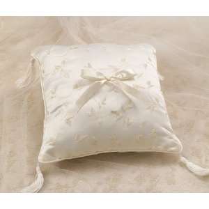  Elegant Satin Ring Pillow Ivory