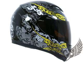Dual Visor Full Face Motorcycle Helmet Matte Black ~ S  