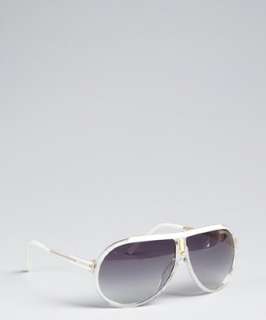 Carrera white and clear Endurance aviator sunglasses   up to 