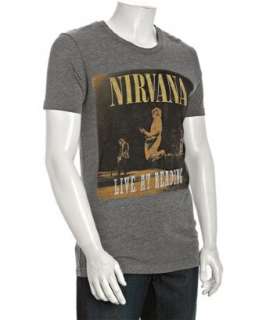 Chaser LA grey cotton Nirvana crewneck t shirt   