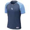 Nike MLB Dri Fit Pro Combat S/S Top   Mens   Rays   Navy / Light Blue