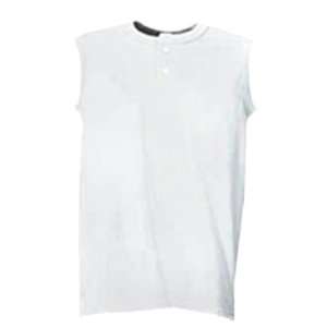   Button Custom Baseball Sleeveless Jerseys WHITE AXL