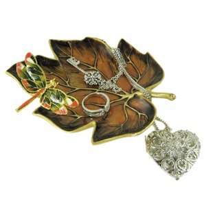  Leaf Jewelry Tray Display Dragonfly