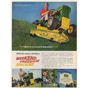  1967 John Deere 112 Lawn and Garden Tractor Cut Extra Wide 