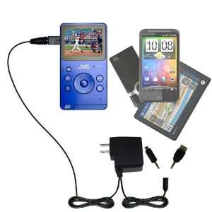  Charger with tips including a tip for the JVC Picsio GC FM1 Pocket 