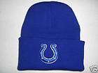 indianapolis colts blue knit winter hat  