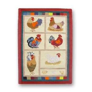  Rooster Rect Rug Small 33 x 52 In.