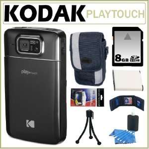  Kodak PlayTouch HD Video Camera REFURBISHED in Black + 8GB 