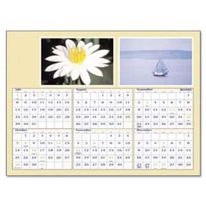  Mini write on/wipe off yearly wall calendar with photo 